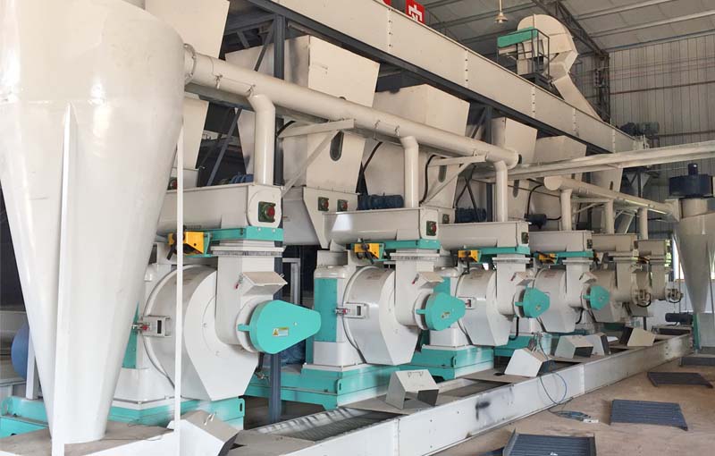 时产6吨木屑颗粒生产线